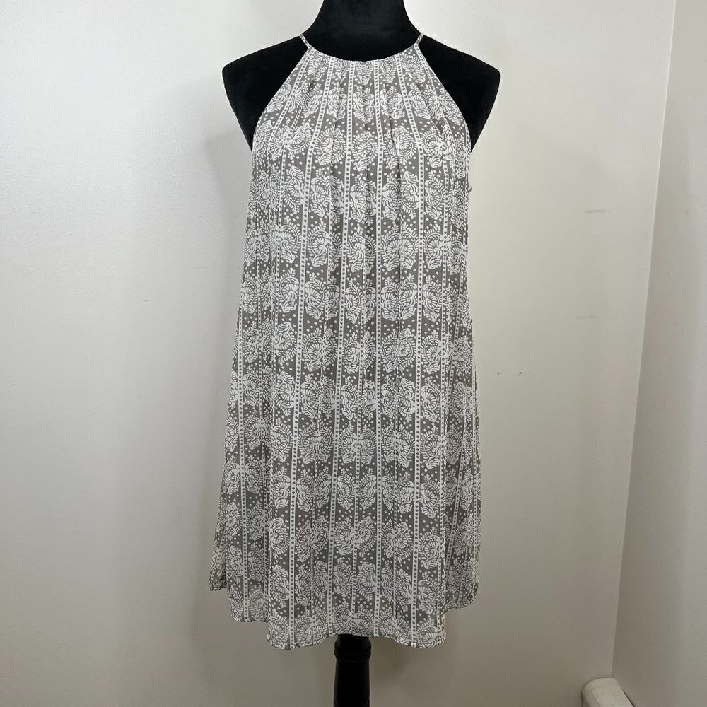 Lush Halter Dress with Keyhole Back